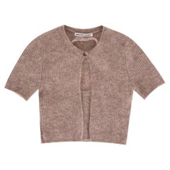 Alexander Wang Alpaca Blend Cropped Twin-Set Cardigan Alexander Wang Alpaca Blend Cropped Twin-Set Cardigan