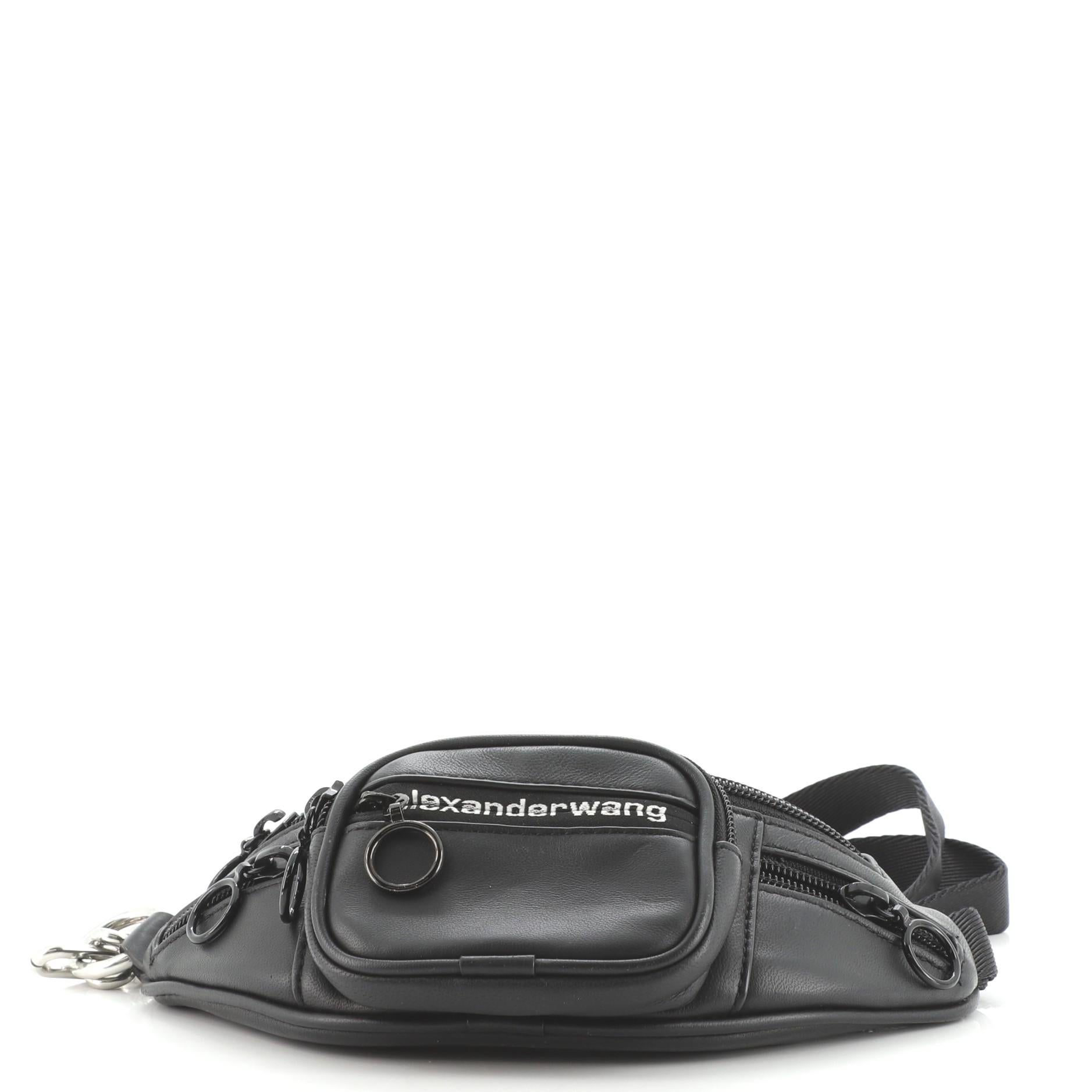  Alexander Wang Attica sac de taille en cuir mini Unisexe 