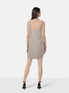 Alexander Wang Mini Abito con zip frontale beige Taglia L.
