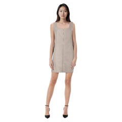 Alexander Wang Mini Abito con zip frontale beige Taglia L.