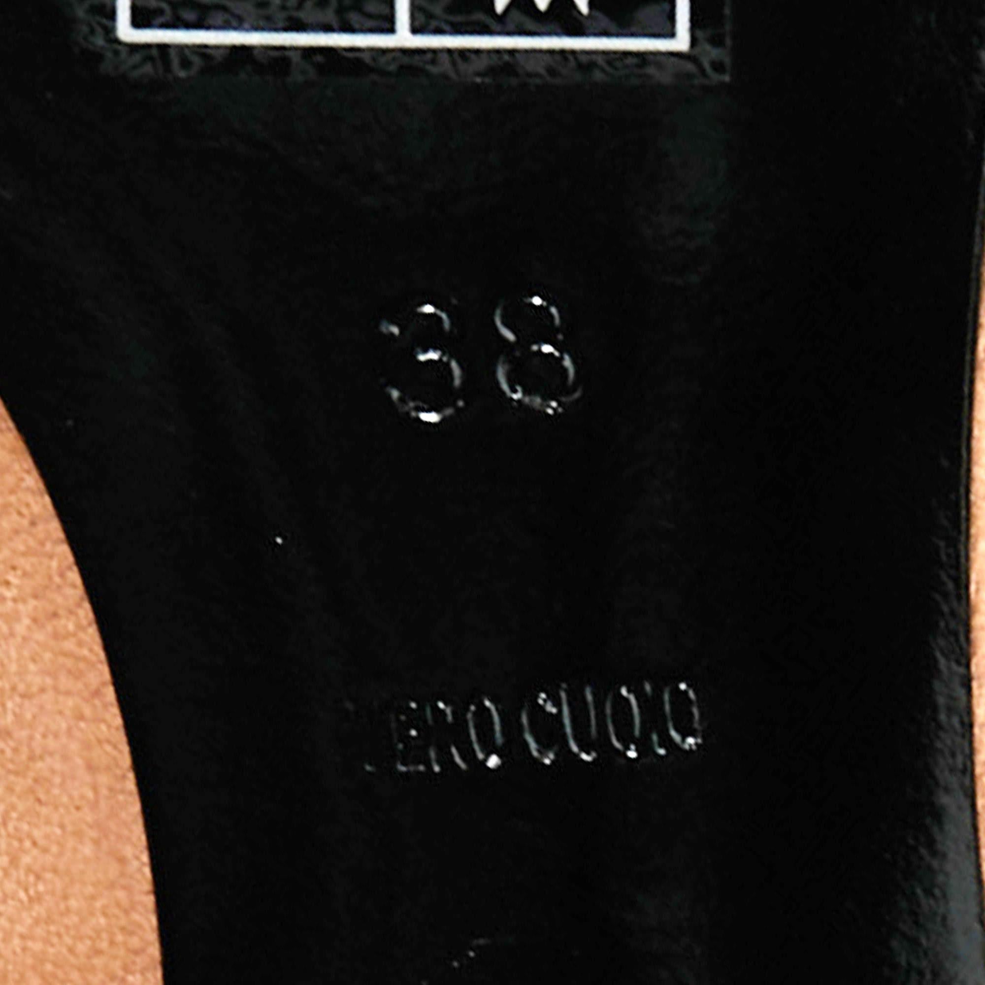 Alexander Wang Beige Studded Leather Sadie Slingback Sandals Size 38 For Sale 4