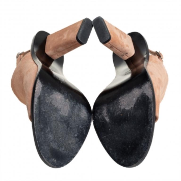 Women's Alexander Wang Beige Suede Cole Slingback Sandals Size 40.5 For Sale