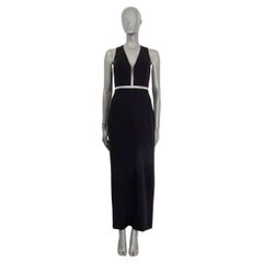 ALEXANDER WANG black 2016 SUSPENDED FISHLINE EVENING GOWN Dress 4 XS