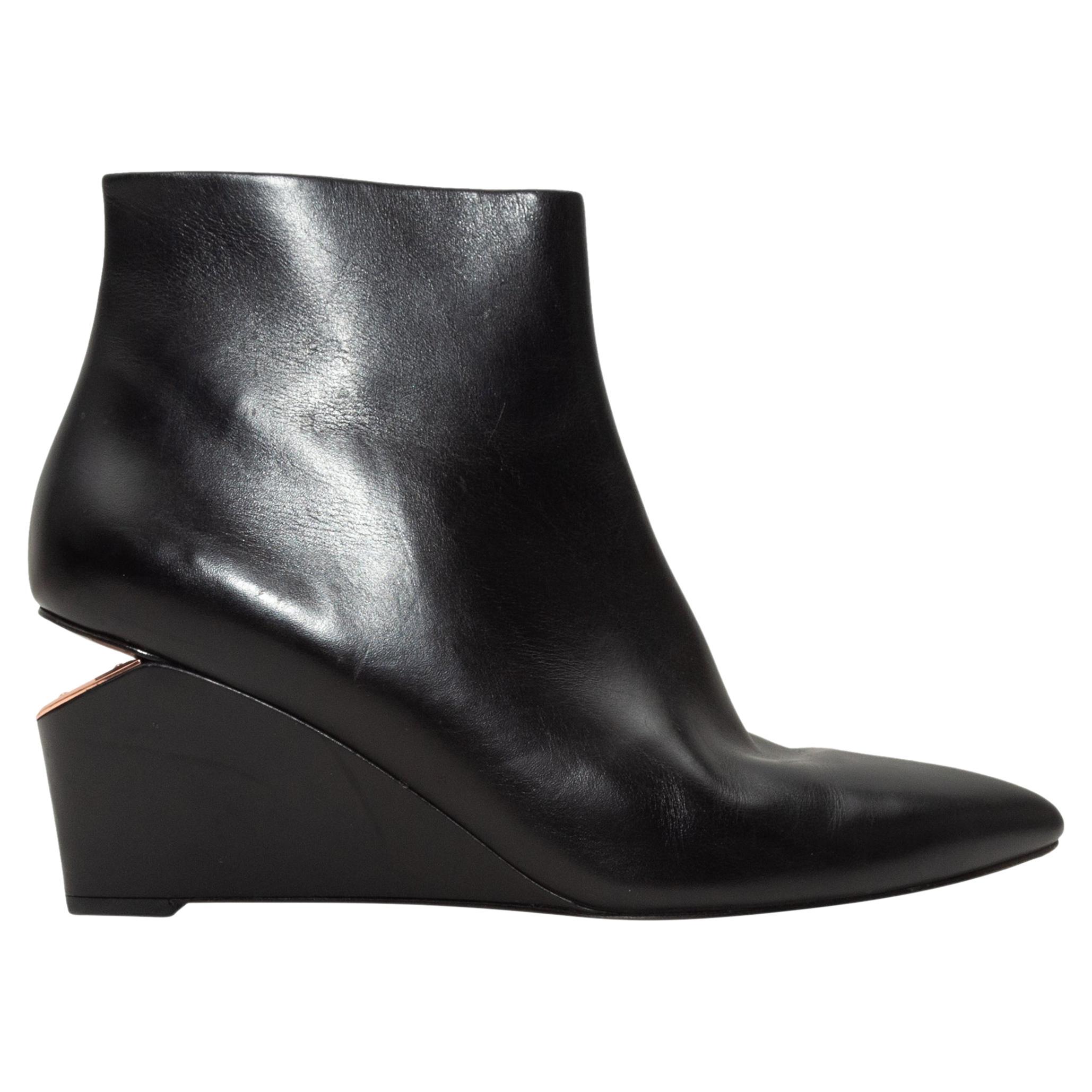 Pointed wedge booties Clearance