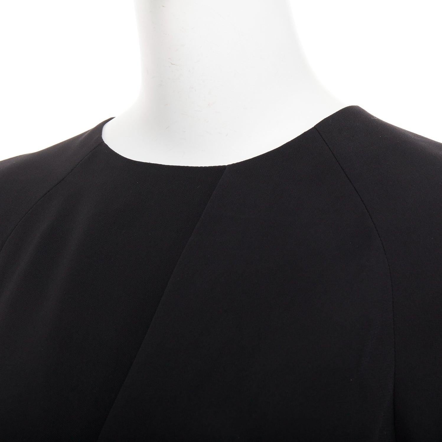 ALEXANDER WANG Schwarzes drapiertes Raglan-Top mit Rundhalsausschnitt US2 S im Angebot 3