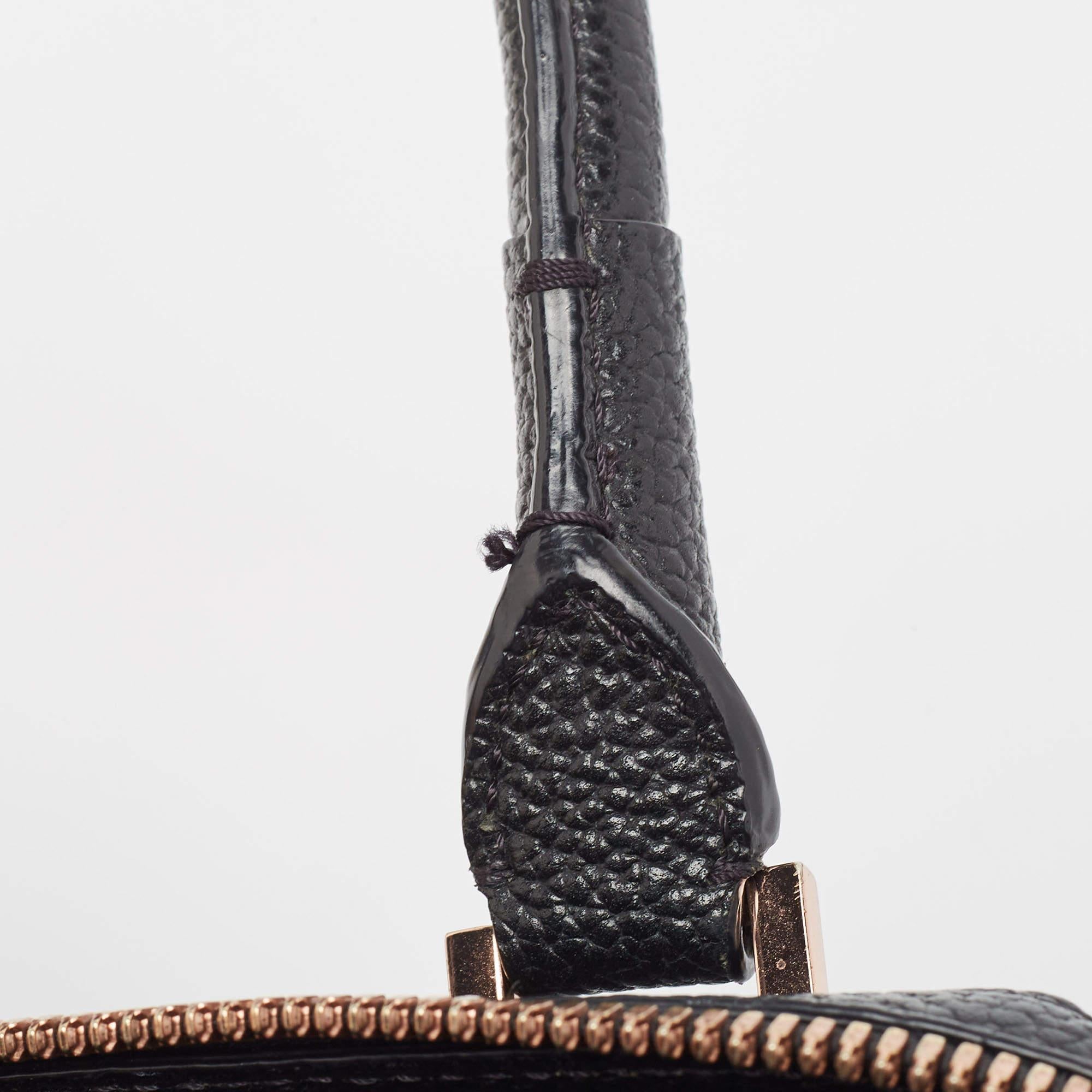 Alexander Wang Black Grain Leather Emile Satchel For Sale 6