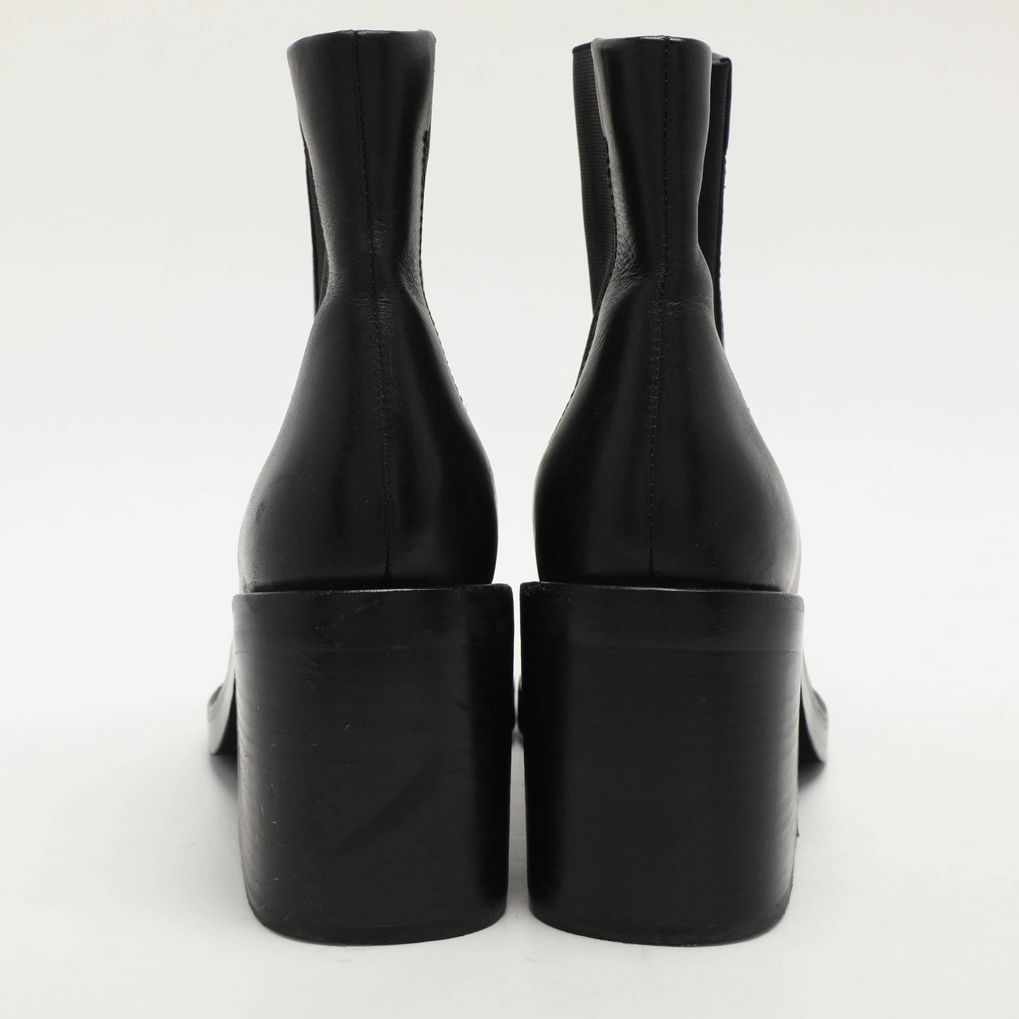 De las mujeres Alexander Wang Botas largas al tobillo Hailey de piel negra Talla 39 en venta
