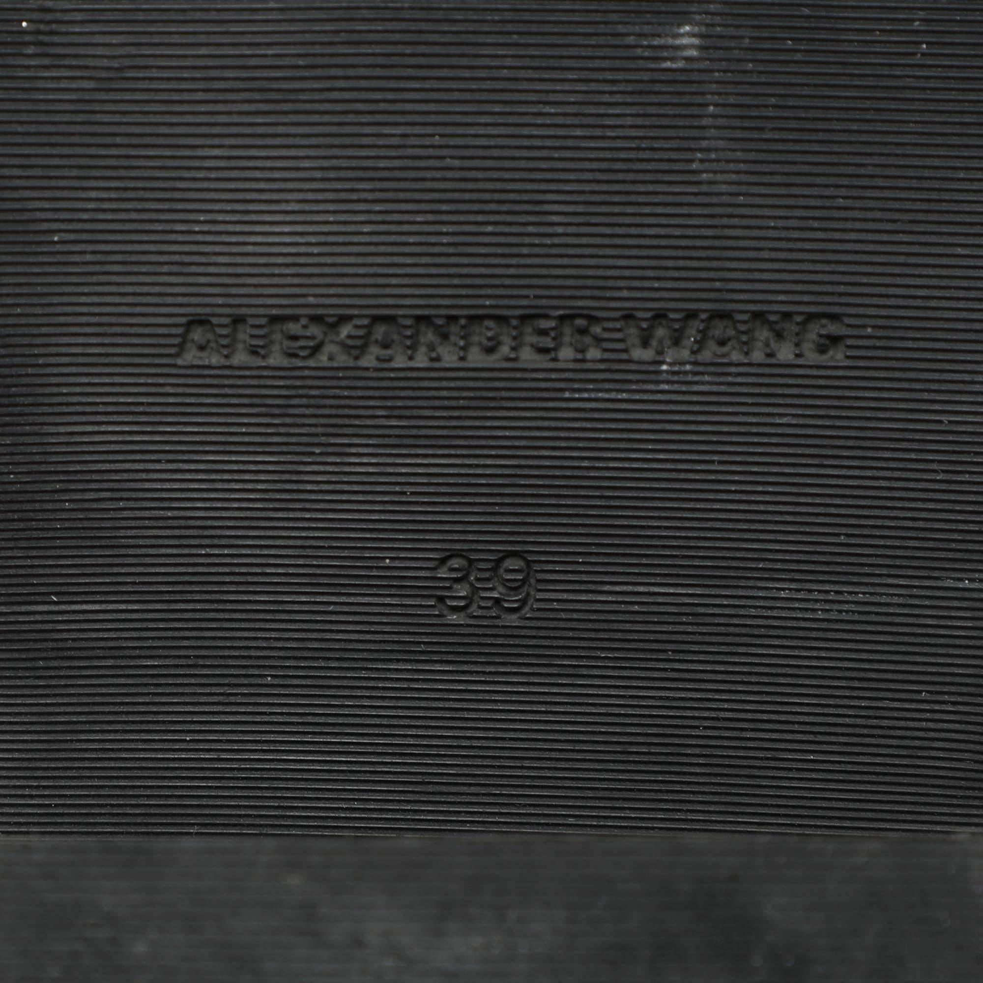 Alexander Wang Botas largas al tobillo Hailey de piel negra Talla 39 en venta 3