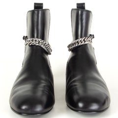ALEXANDER WANG black leather IGGY Flat Ankle Boots Shoes 37