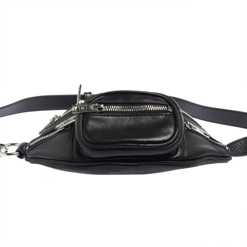 Alexander Wang Black Leather Mini Attica Belt Bag 1