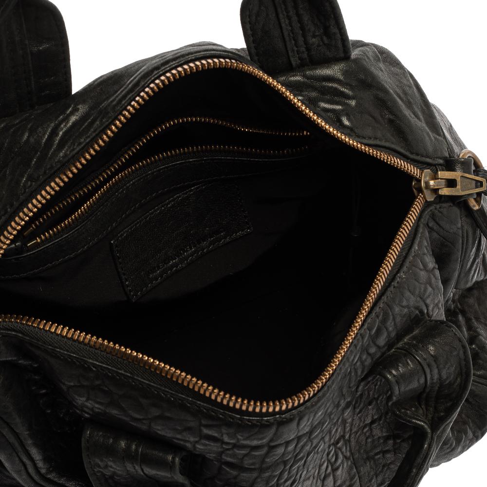 Alexander Wang Black Leather Rocco Duffle Bag 3
