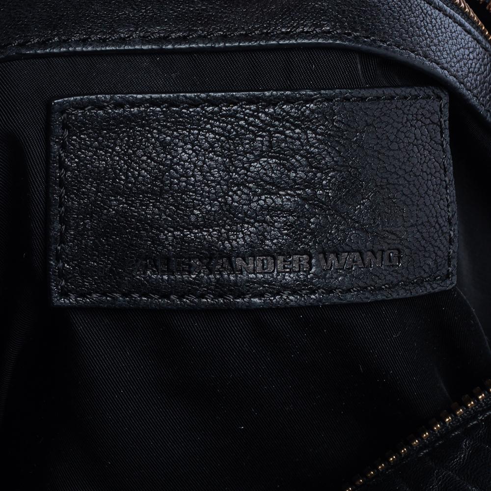 Women's Alexander Wang Black Leather Rocco Duffle Bag