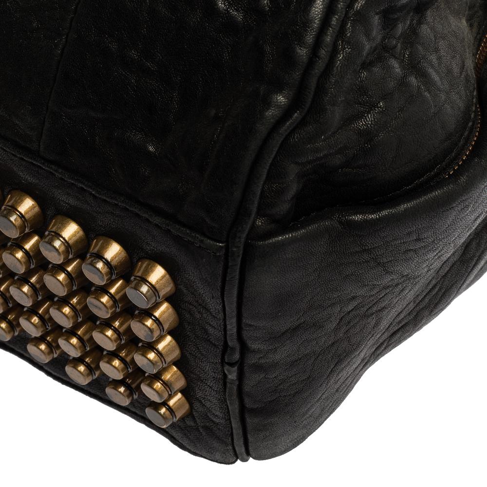 Alexander Wang Black Leather Rocco Duffle Bag 1