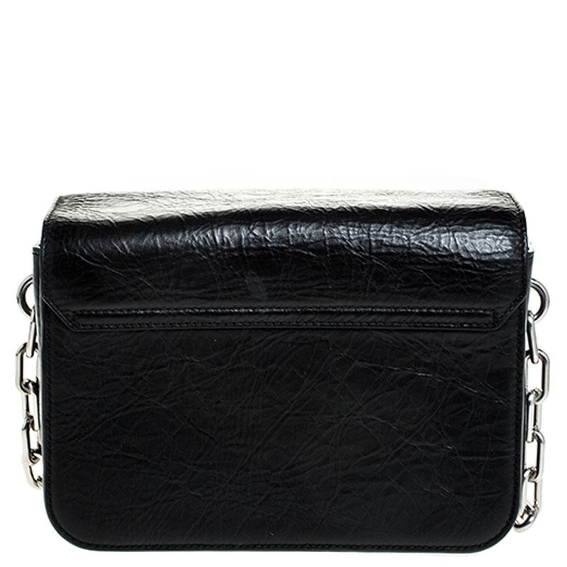 Alexander Wang Black Leather Small Prisma Envelope Crossbody Bag 4