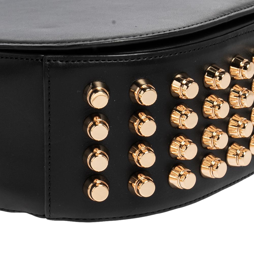 Alexander Wang Black Leather Studded Lia Shoulder Bag 3