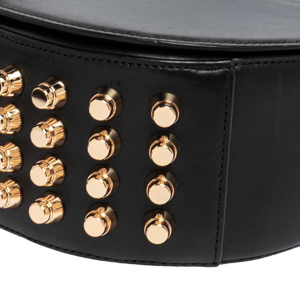 Alexander Wang Black Leather Studded Lia Shoulder Bag 1