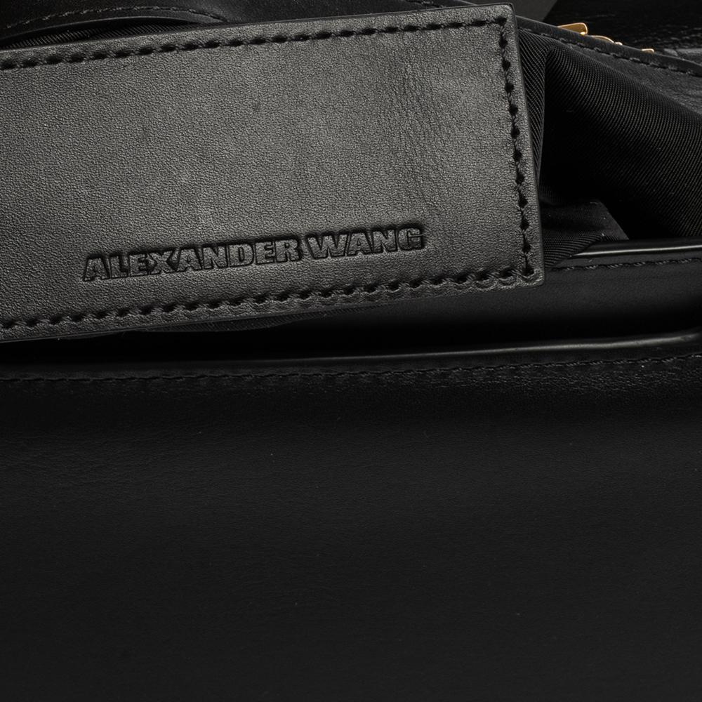 Alexander Wang Black Leather Studded Lia Shoulder Bag 2