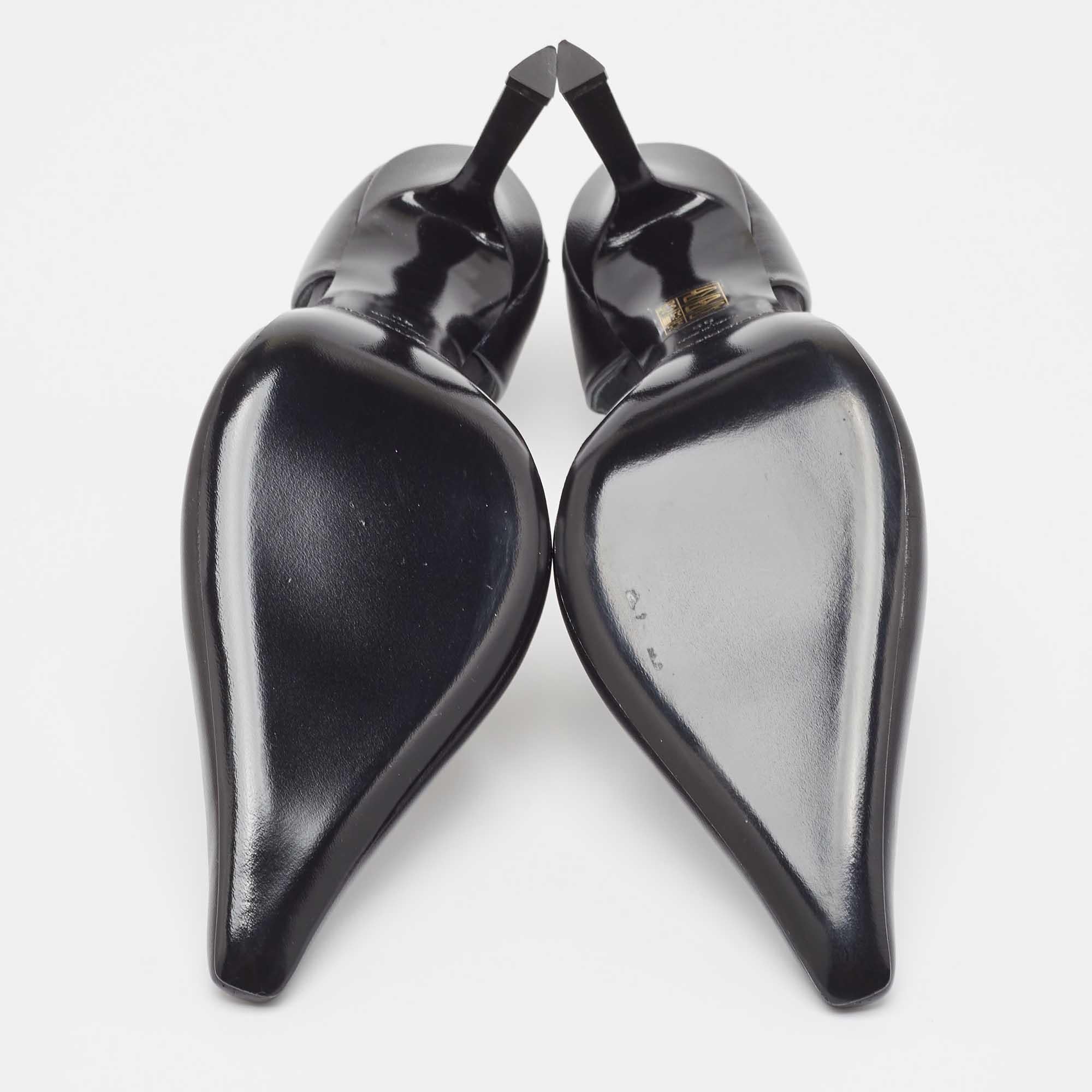 Alexander Wang Black Leather Viola D'Orsay Pumps Size 39 2