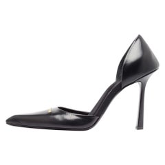 Alexander Wang Black Leather Viola D'Orsay Pumps Size 39