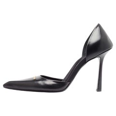 Alexander Wang Black Leather Viola D'Orsay Pumps Size 39