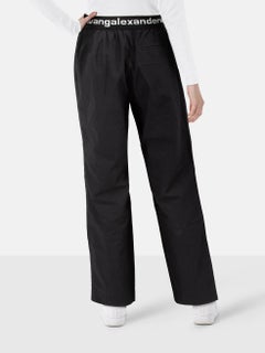 Alexander Wang Black Logo Elastic Waist Trousers Size XS
