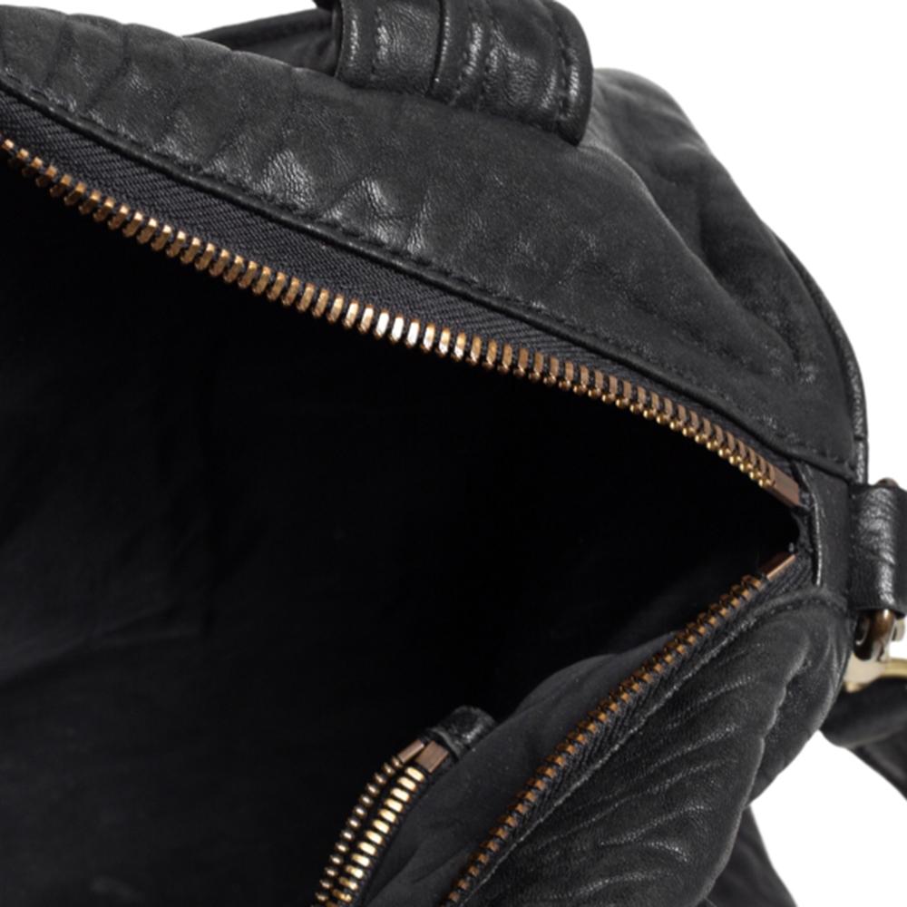 Alexander Wang Black Pebbled Leather Rocco Duffle Bag 7