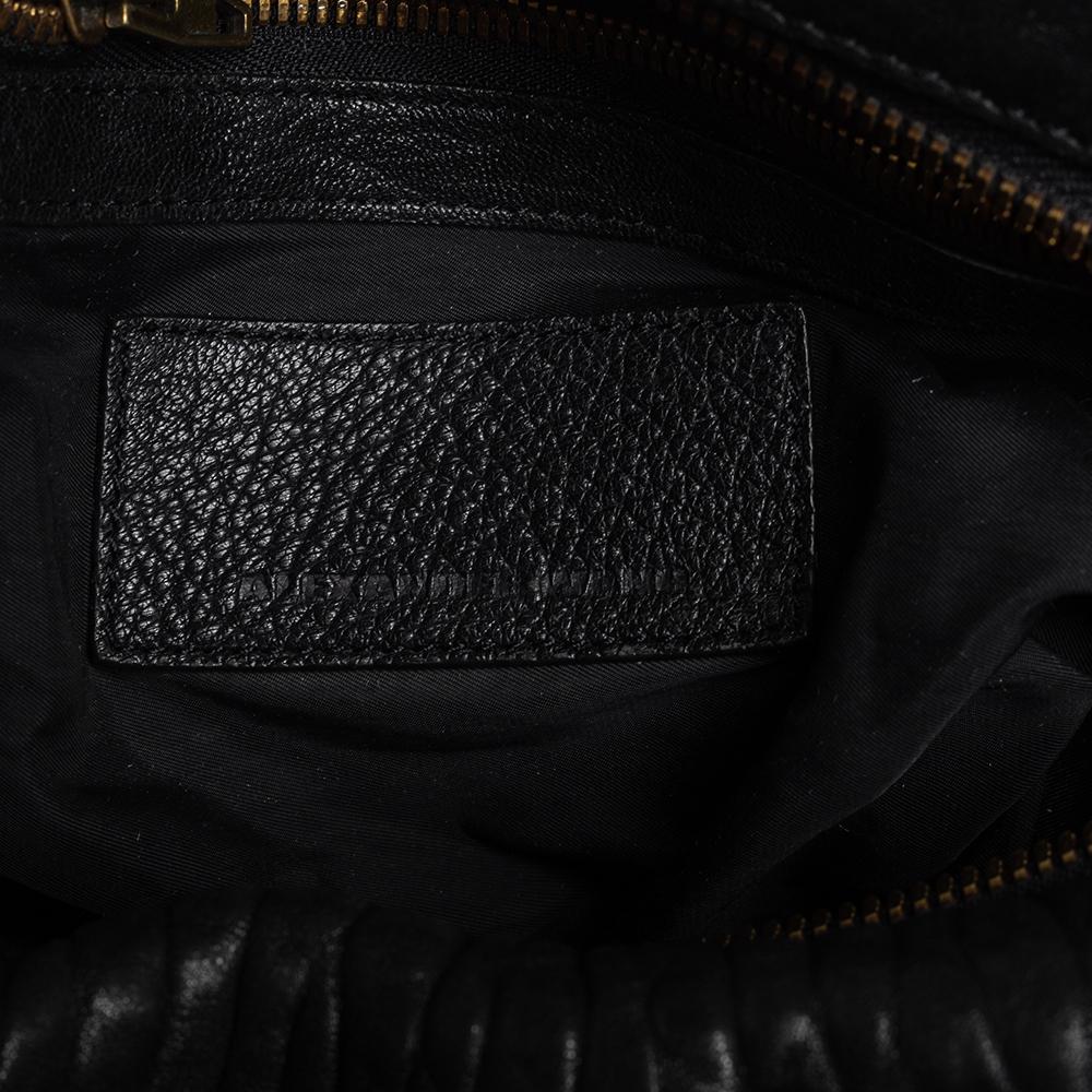 Alexander Wang Black Pebbled Leather Rocco Duffle Bag 5