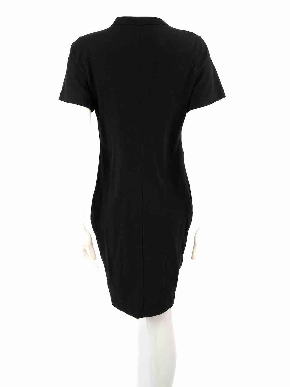 Alexander Wang Black Ruched Mini Dress Size M In Good Condition For Sale In London, GB