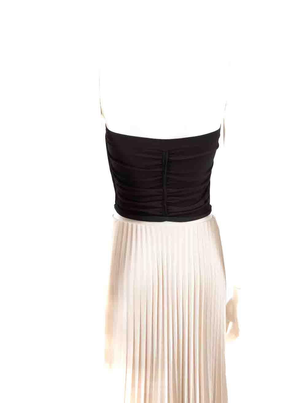 Alexander Wang Black Ruched Tube Top Size M In New Condition For Sale In London, GB