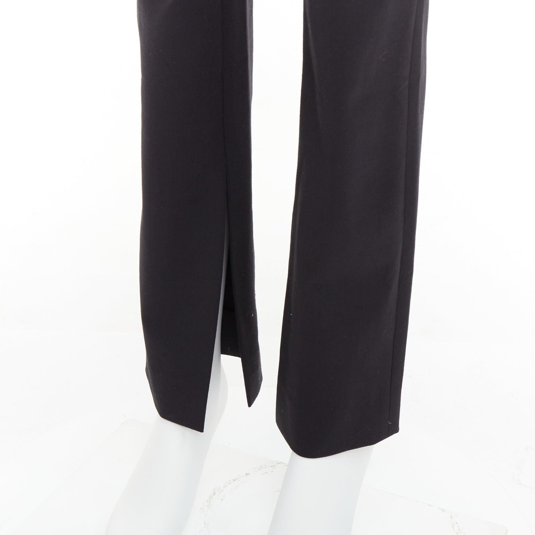 ALEXANDER WANG black satin lace skirt overlay layered trousers pants US2 S For Sale 2