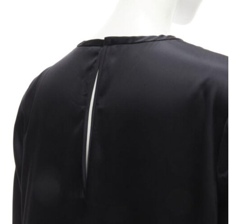 ALEXANDER WANG black satin minimal classic crew neck 3/4 sleeves dress US6 M
Reference: YNWG/A00133
Brand: Alexander Wang
Designer: Alexander Wang
Material: Acetate, Blend
Color: Black
Pattern: Solid
Closure: Keyhole Button
Extra Details: Satin