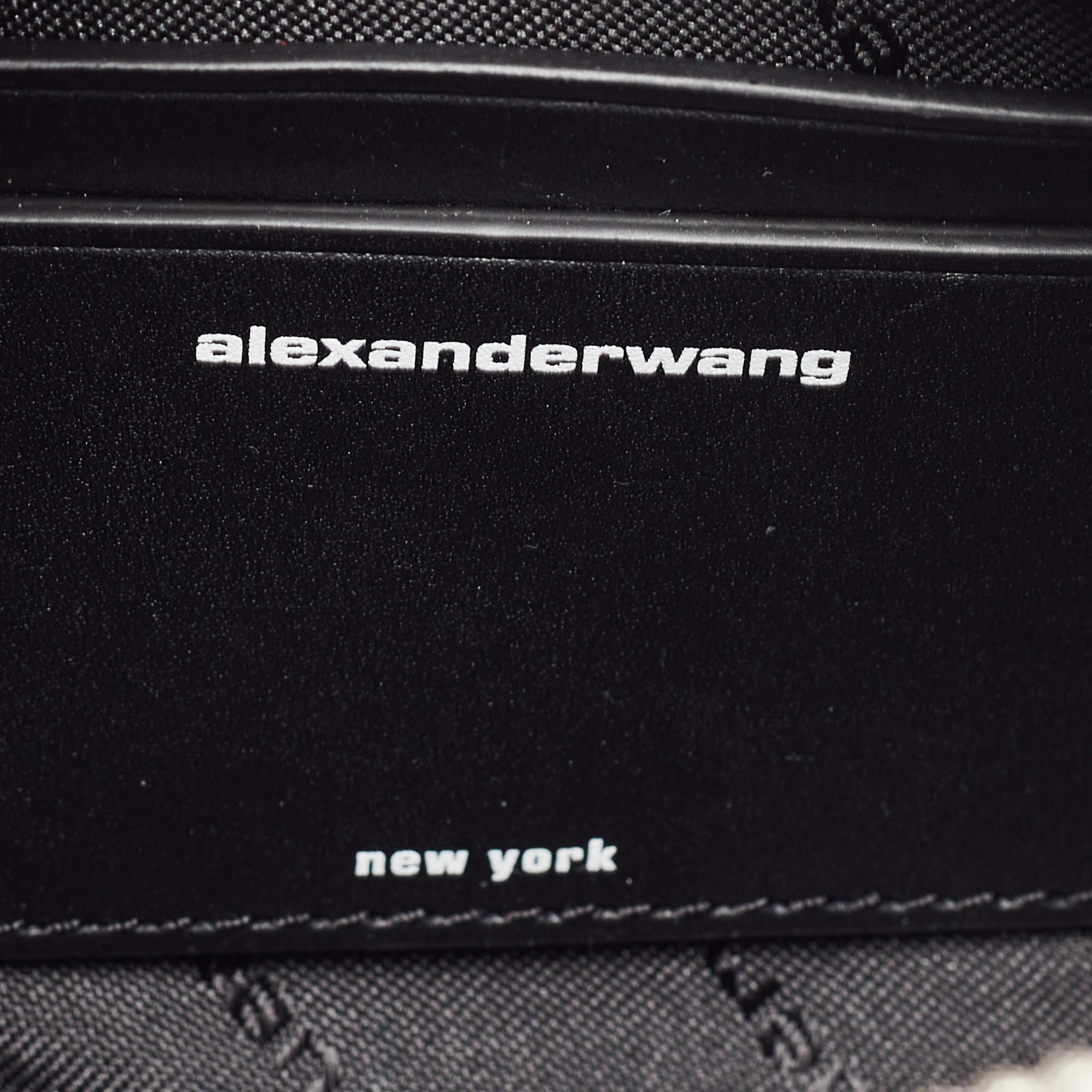Alexander Wang Black/Silver Crystal Mini Cruiser Duffle Bag 2