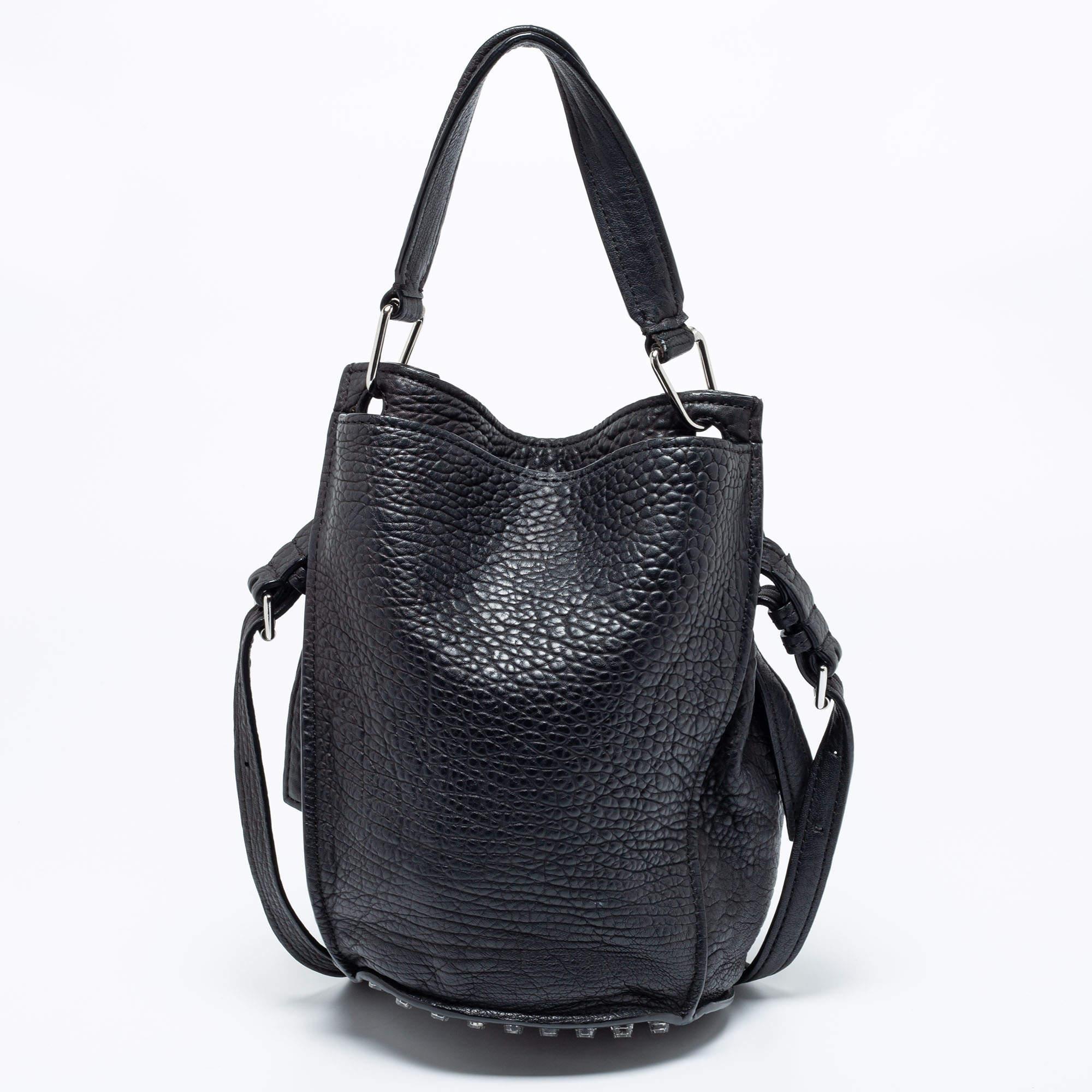 De las mujeres Alexander Wang Bolso Diego Bucket de piel negra texturizada