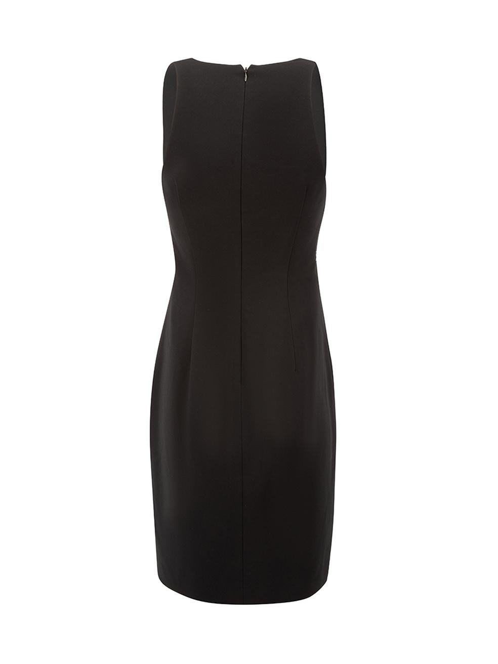 Alexander Wang Black Thread Detail Plunge Dress Size XS In Excellent Condition In London, GB