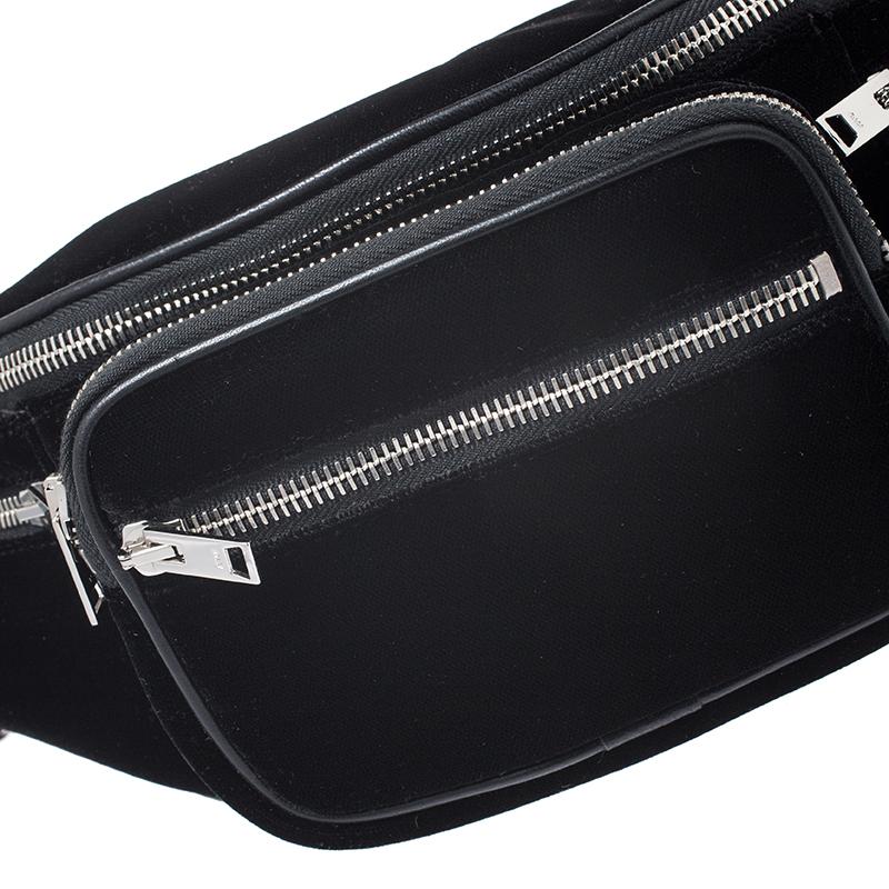 Alexander Wang Black Velvet Attica Belt Bag 6
