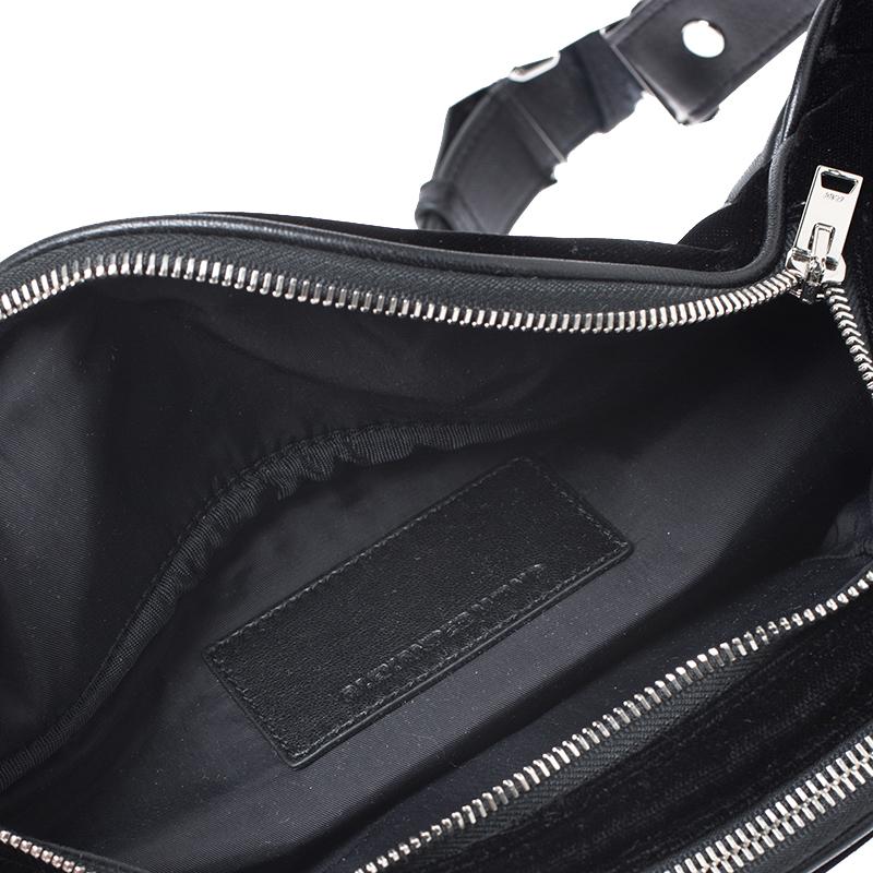 Alexander Wang Black Velvet Attica Belt Bag 7