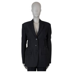 ALEXANDER WANG Schwarzer Wollmischung 2020 CINCHED Blazer Jacke 8 M