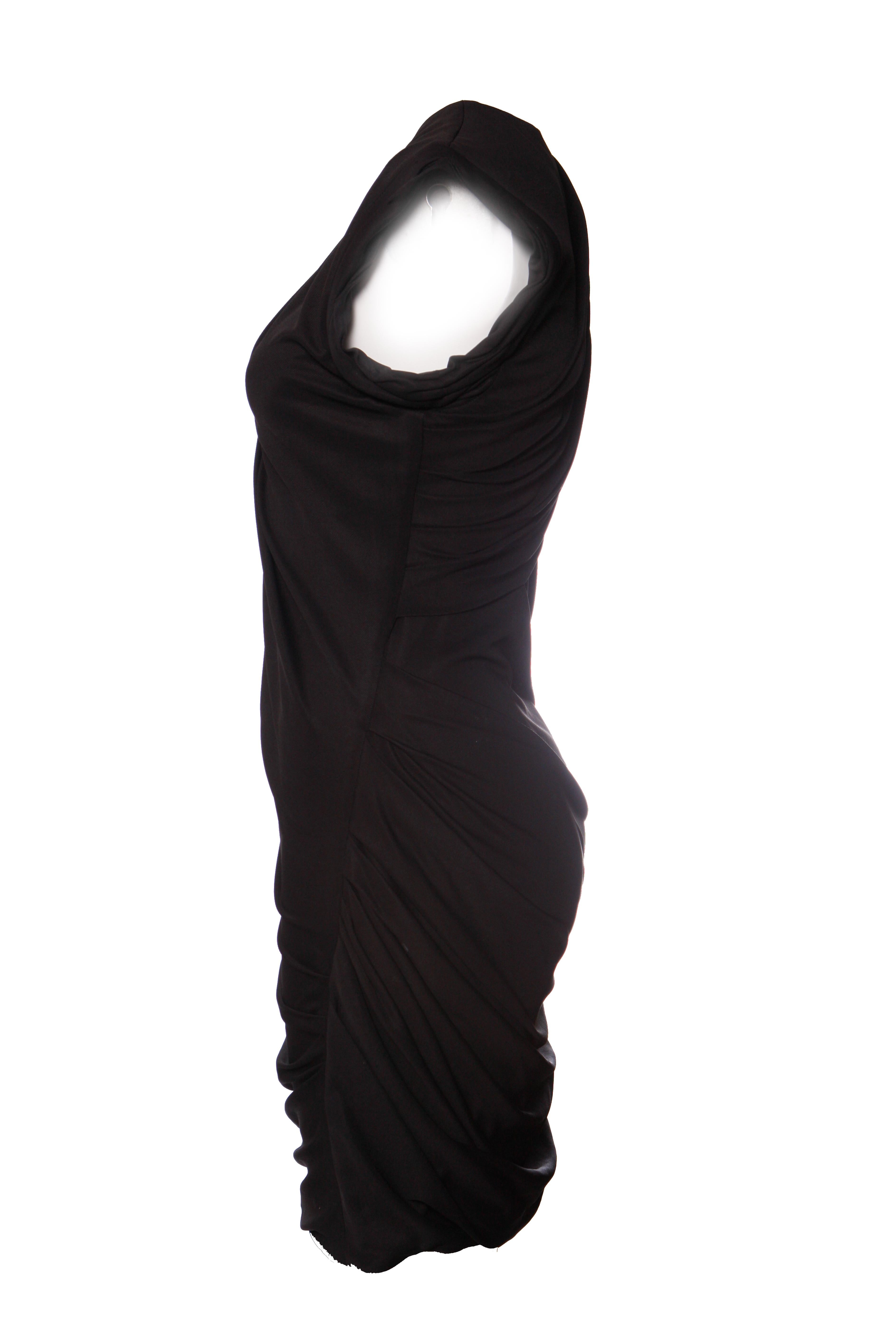 Alexander Wang, Black wrinkle dress. In Excellent Condition For Sale In AMSTERDAM, NL