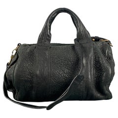 Alexander Wang Borsa in pelle nera stropicciata