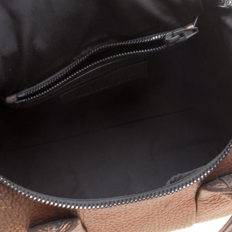 Alexander Wang Bronze Textured Leather Rocco Top Handle Bag 2