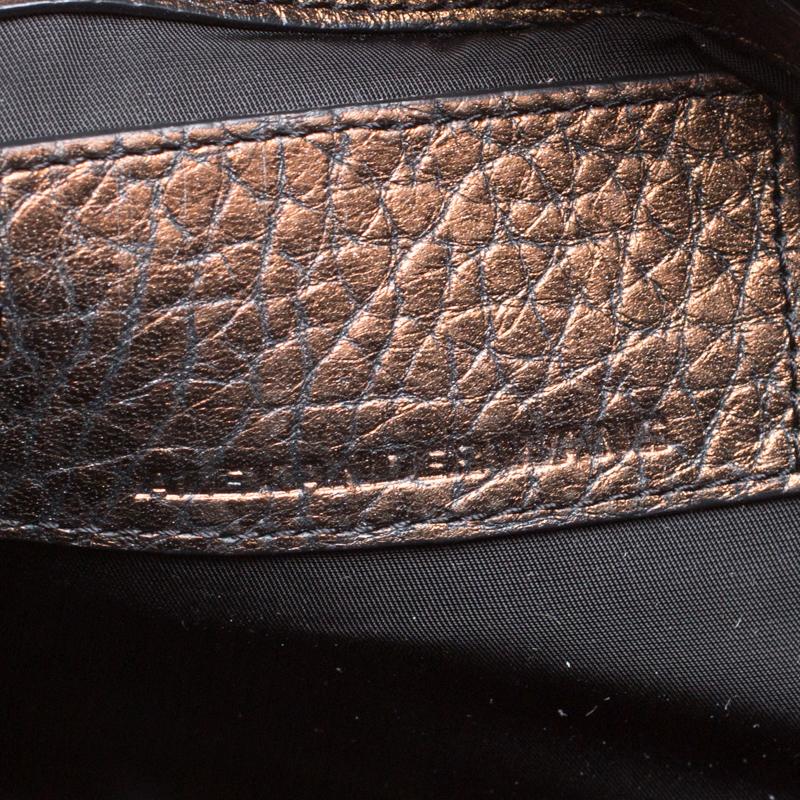 Alexander Wang Bronze Textured Leather Rocco Top Handle Bag 3
