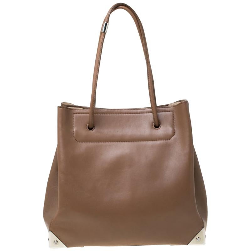 Alexander Wang Brown Leather Prisma Tote
