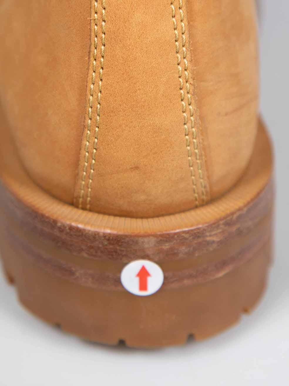 Alexander Wang Brown Nubuck Leather Combat Boots Size IT 37 en venta 4