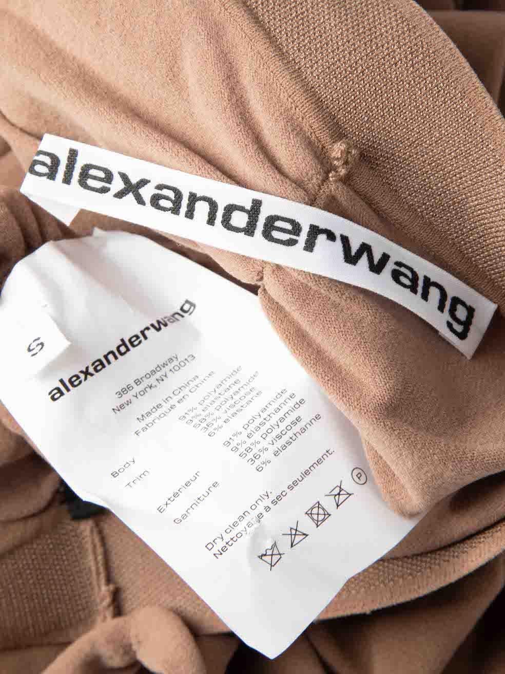 Alexander Wang - Top tube froncé - Brown - Taille S en vente 1