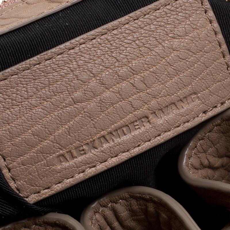 Alexander Wang Brown Textured Leather Diego Bucket Bag 1