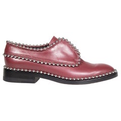 Alexander Wang Burgundy Leather Wendie Derby Size IT 37.5