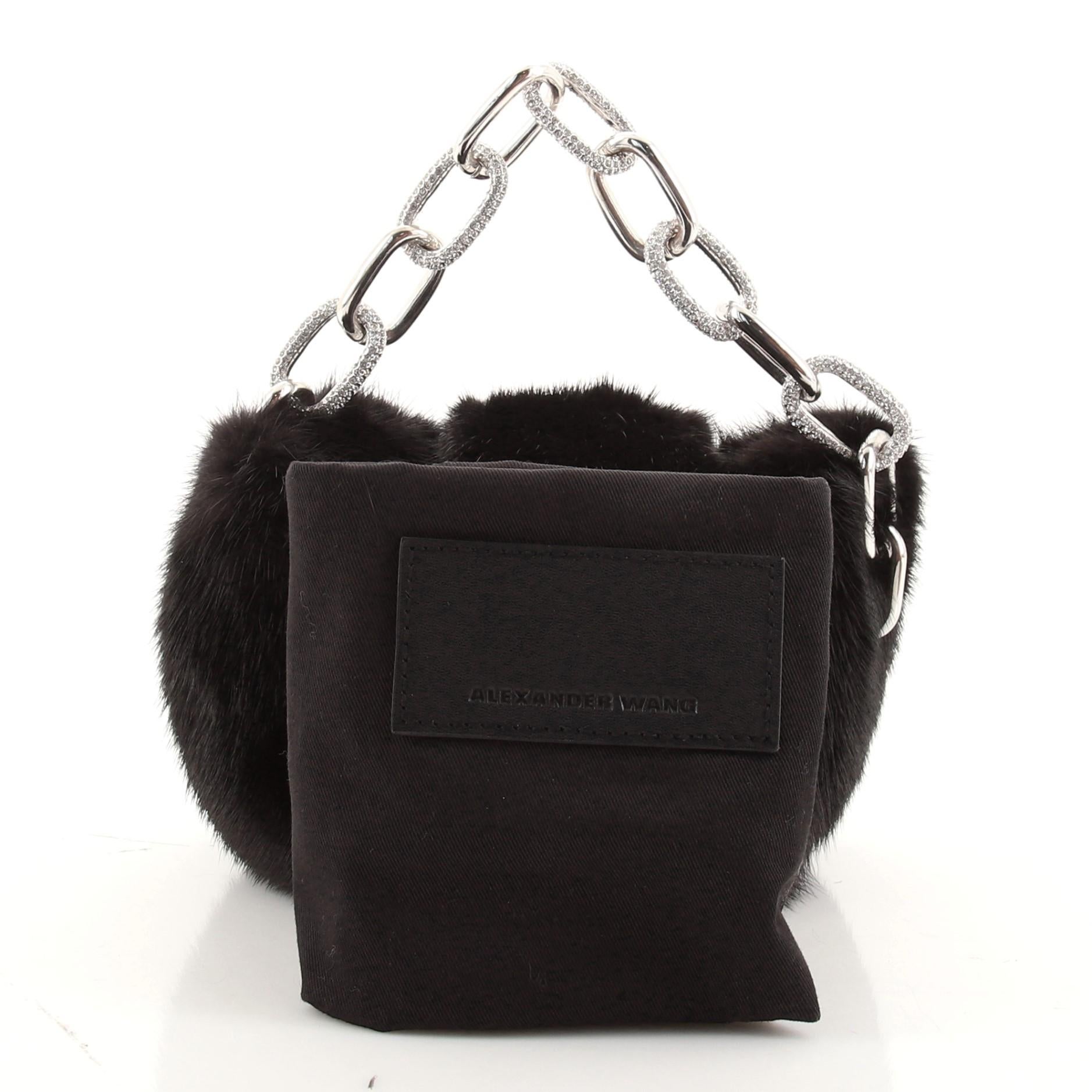 Alexander Wang CEO Handbag Fur Micro Mini