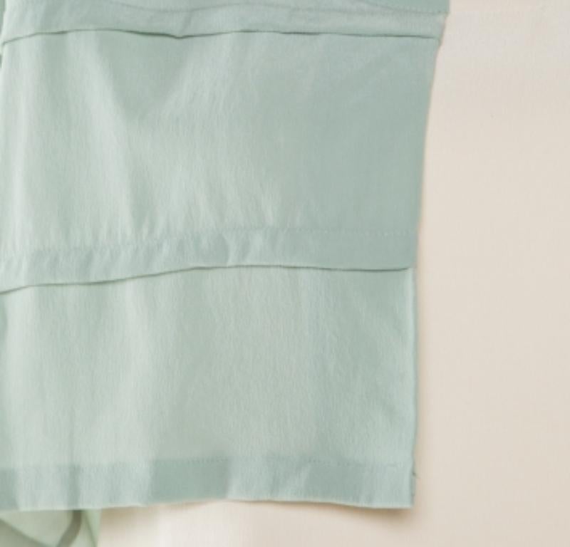 Alexander Wang - Crème - Robe droite sans manches asymétrique en soie plissée S Pour femmes en vente