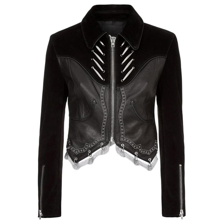 Alexander Wang Cropped Suede and Leather Jacket For Sale at 1stDibs | alexander  wang leather jacket, alexander wang leather blazer, alexander wang leather  jackets