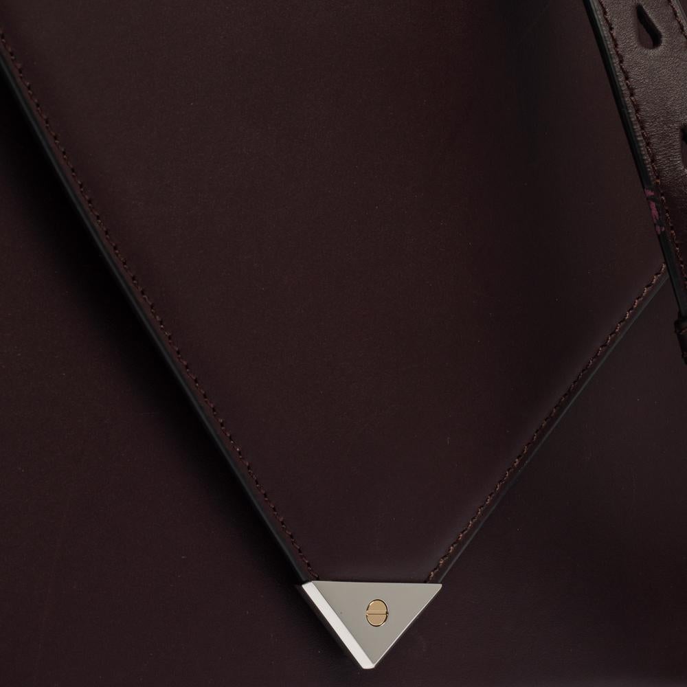 Women's Alexander Wang Dark Plum Leather Prisma Envelope Shoulder Bag For Sale